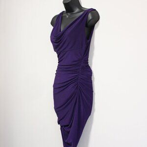 Lauren Ralph Lauren  | Purple Sleeveless Scoop Neckline Dress